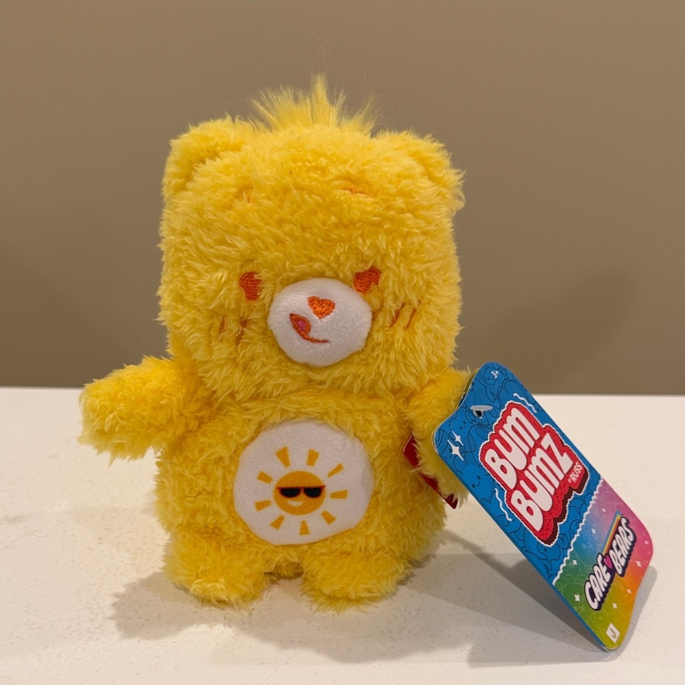 NWT 4.5” Funshine Bear Care Bears Bumbumz by Russ